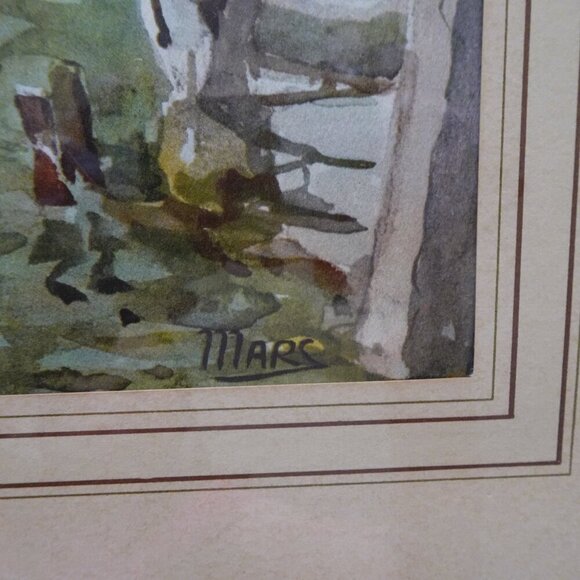 Lithograph Print Switzerland Landscape Nicolas Markovitch A. Marc Watercolor - Picture 7 of 9